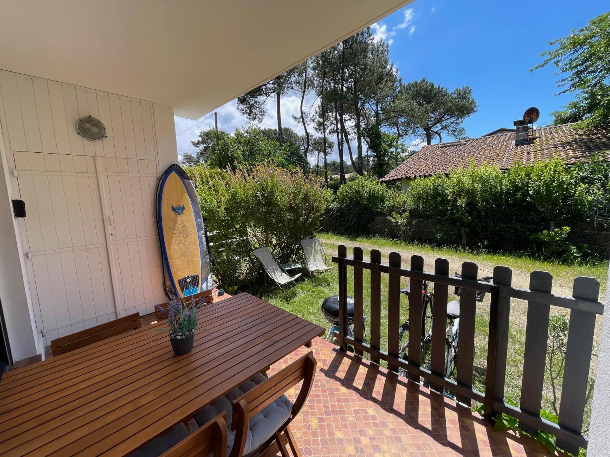 Appartement Avec Chambre, Terrasse Et Jardinet Proche Plage, Foret Pins, Piste Cyclable, Lac Мімізан Екстер'єр фото